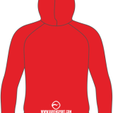 Methley Warriors Masters Zipped Hoody – Red