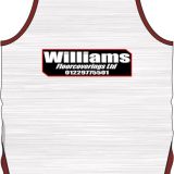 Millom White Vest – Junior (adult sizes)