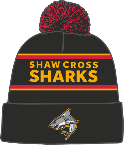 Shaw Cross bobble hat front