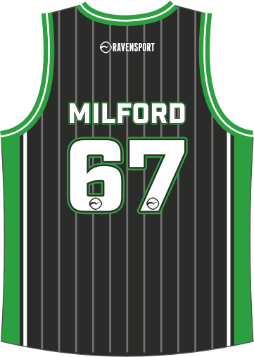 Milford BB vest black back